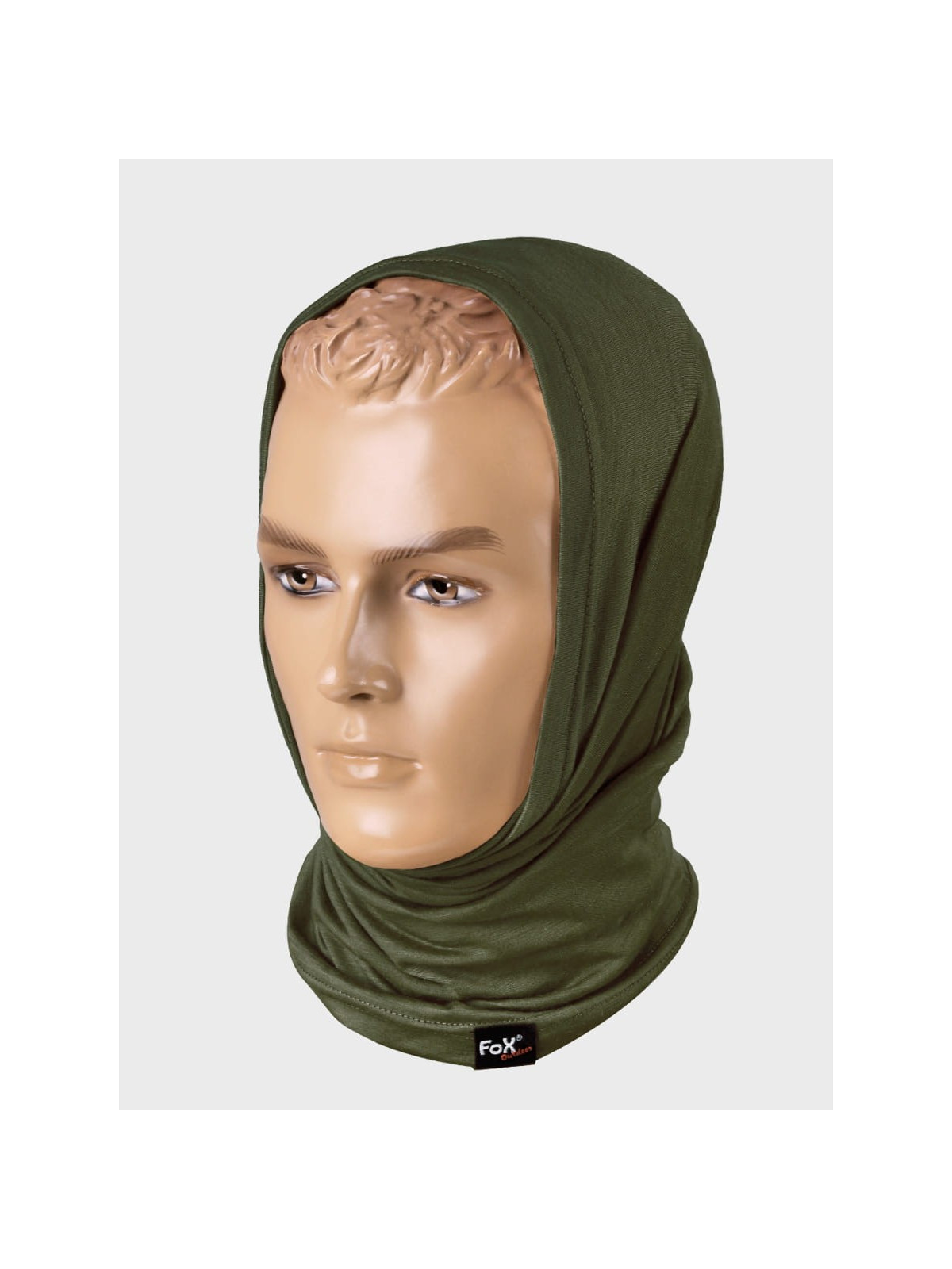 FOX OUTDOOR KOMIN CHUSTA WIELOFUNKCYJNA MERINO LITE OLIWKOWY