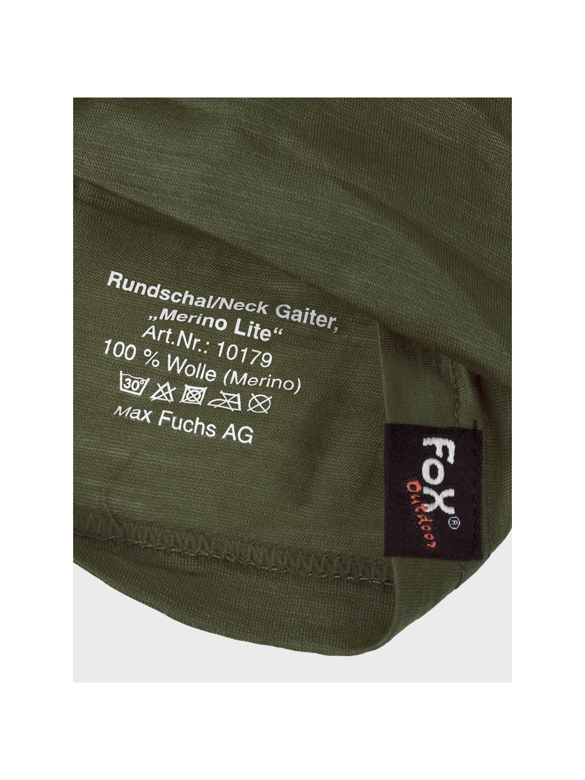 FOX OUTDOOR KOMIN CHUSTA WIELOFUNKCYJNA MERINO LITE OLIWKOWY