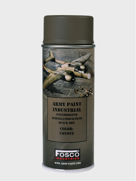 FOSCO INDUSTRIES Farba w Sprayu do Maskowania Broni Sprzętu 400ml Coyote