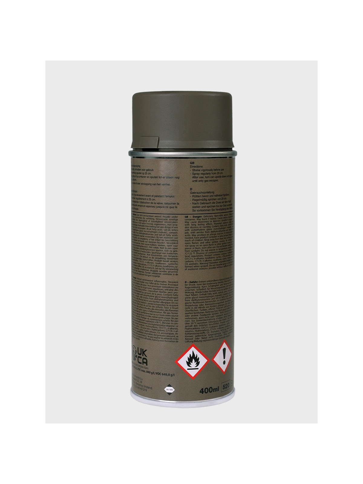 FOSCO INDUSTRIES Farba w Sprayu do Maskowania Broni Sprzętu 400ml Coyote