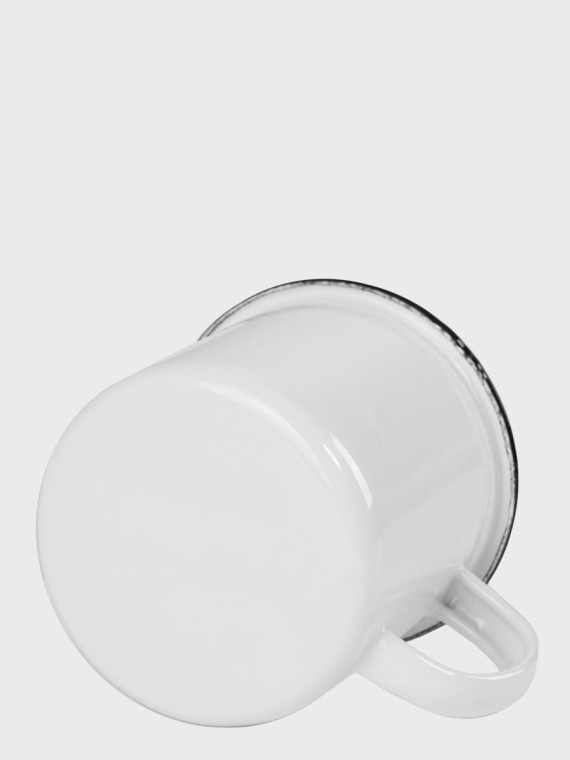 FOX OUTDOOR KUBEK EMALIOWANY STALOWY 350ml 0,35 L BIAŁY