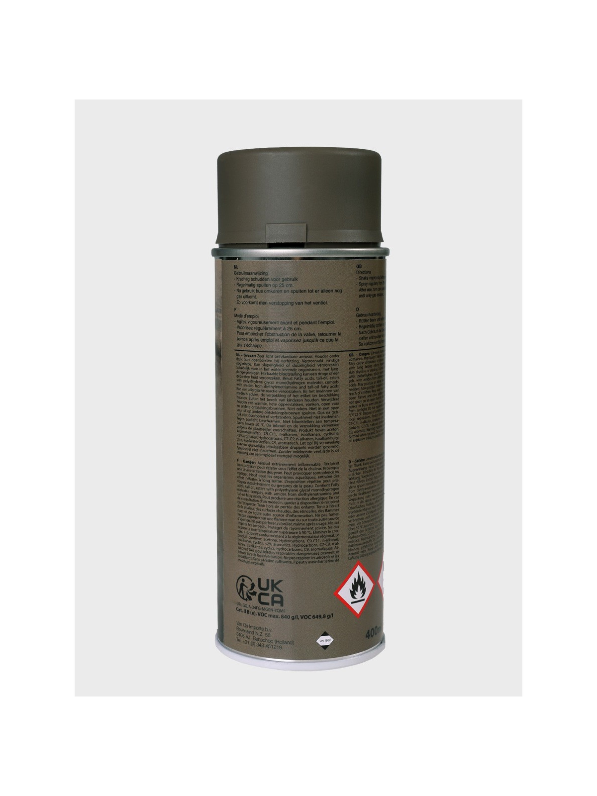 FOSCO INDUSTRIES Farba w Sprayu do Maskowania Broni Sprzętu 400ml Coyote