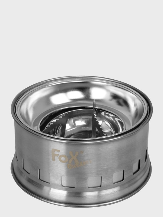 FOX OUTDOOR KUCHENKA TURYSTYCZNA SKŁADANA NA PALIWO STAŁE STALOWA