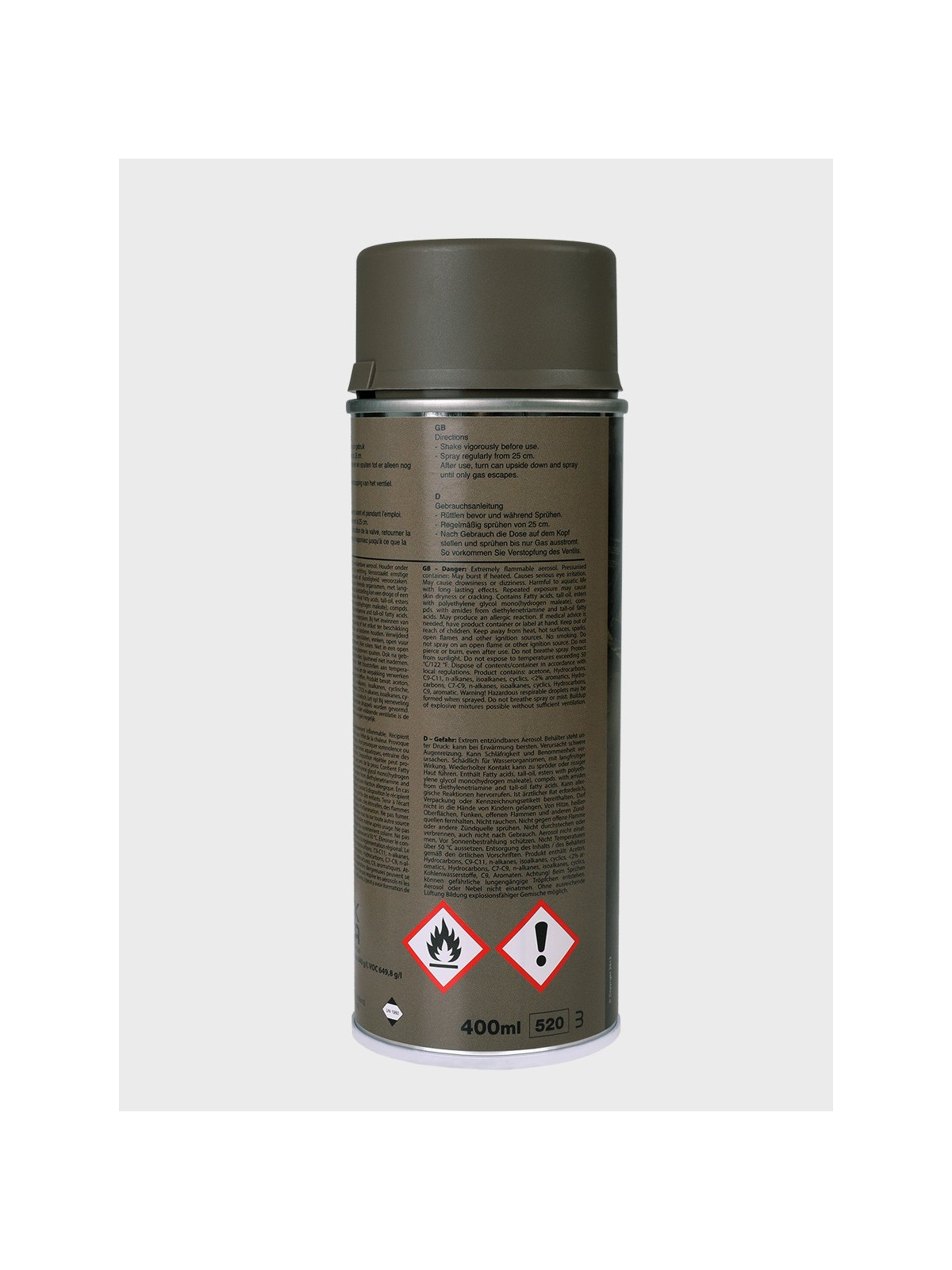 FOSCO INDUSTRIES Farba w Sprayu do Maskowania Broni Sprzętu 400ml Coyote