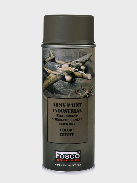 FOSCO INDUSTRIES Farba w Sprayu do Maskowania Broni Sprzętu 400ml Coyote