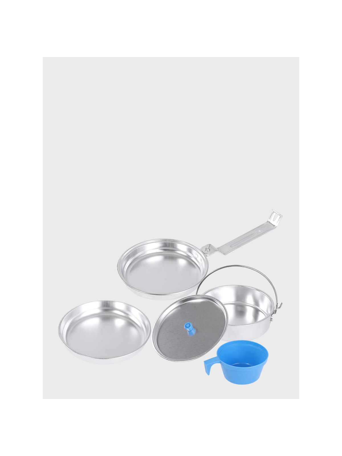 FOX OUTDOOR NACZYNIA TURYSTYCZNE ZESTAW DELUX ALUMINIUM