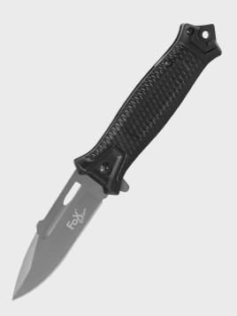 FOX OUTDOOR NÓŻ SKŁADANY TAKTYCZNY RATOWNICZY SNAKE CZARNY