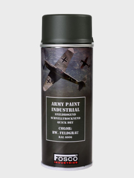 FOSCO INDUSTRIES Farba w Sprayu do Maskowania Broni Sprzętu 400ml BW FELDGRAU RAL 6006