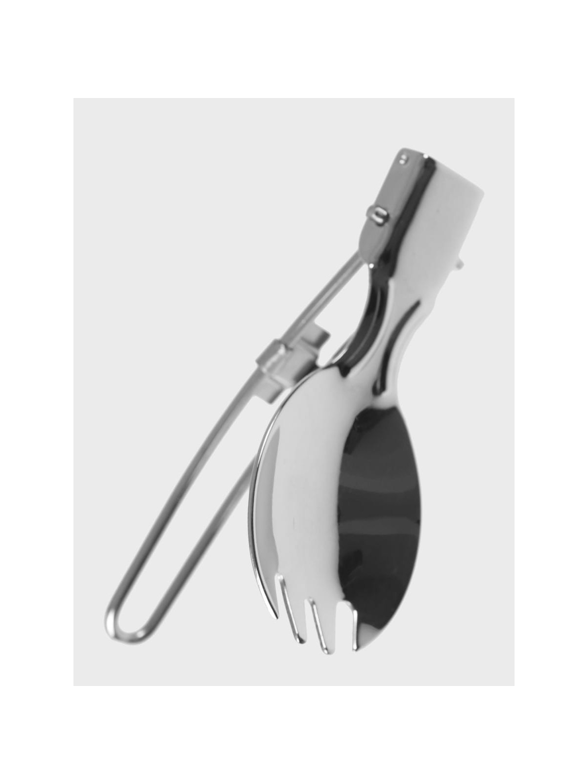 FOX OUTDOOR NIEZBĘDNIK SKŁADANY  ŁYŻKA WIDELEC 2W1 SPORK STAL