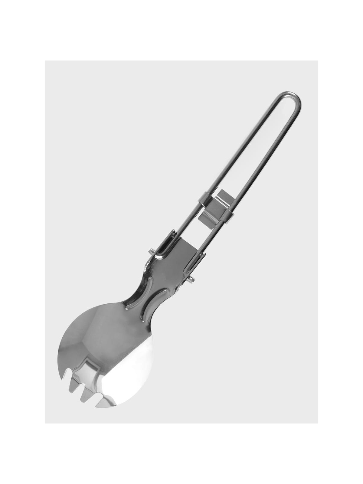 FOX OUTDOOR NIEZBĘDNIK SKŁADANY  ŁYŻKA WIDELEC 2W1 SPORK STAL