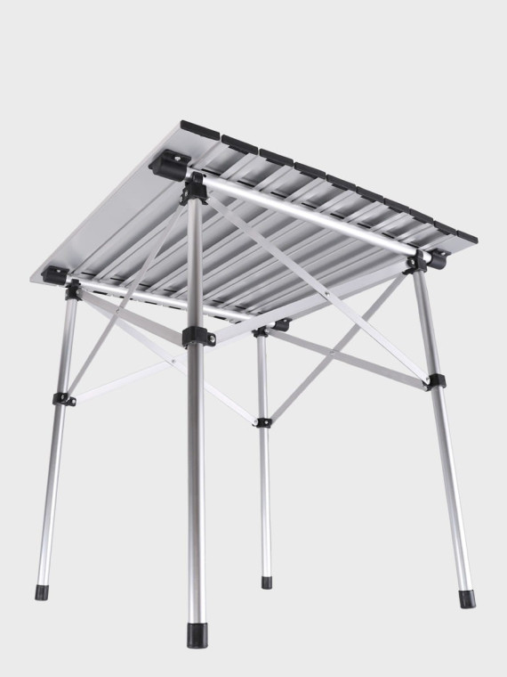 FOX OUTDOOR STOLIK TURYSTYCZNY SKŁADANY 58CM X 58 CM  ALUMINIOWY