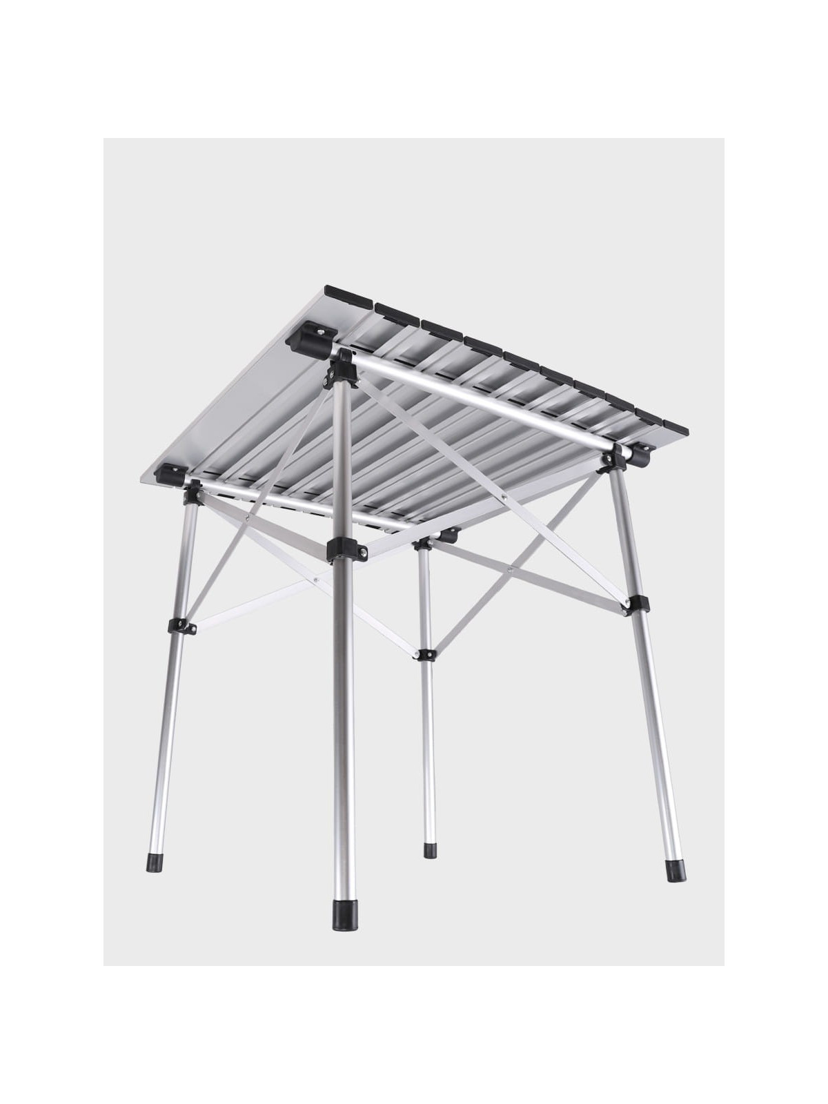 FOX OUTDOOR STOLIK TURYSTYCZNY SKŁADANY 58CM X 58 CM  ALUMINIOWY