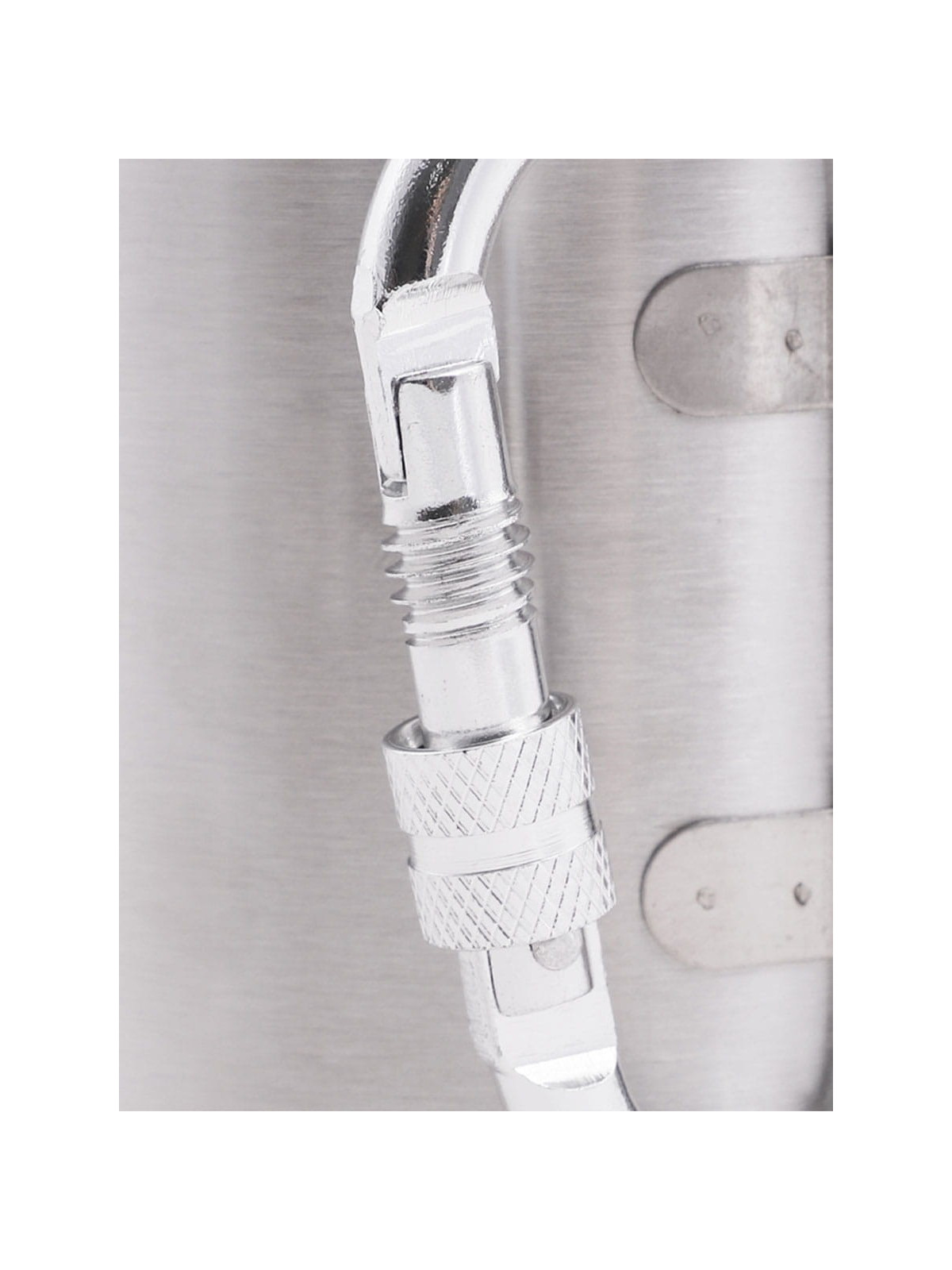 FOX OUTDOOR KUBEK TERMICZNY STALOWY 300ML Z KARABIŃCZYKIEM 