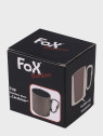 FOX OUTDOOR KUBEK TERMICZNY STALOWY 300ML Z KARABIŃCZYKIEM 