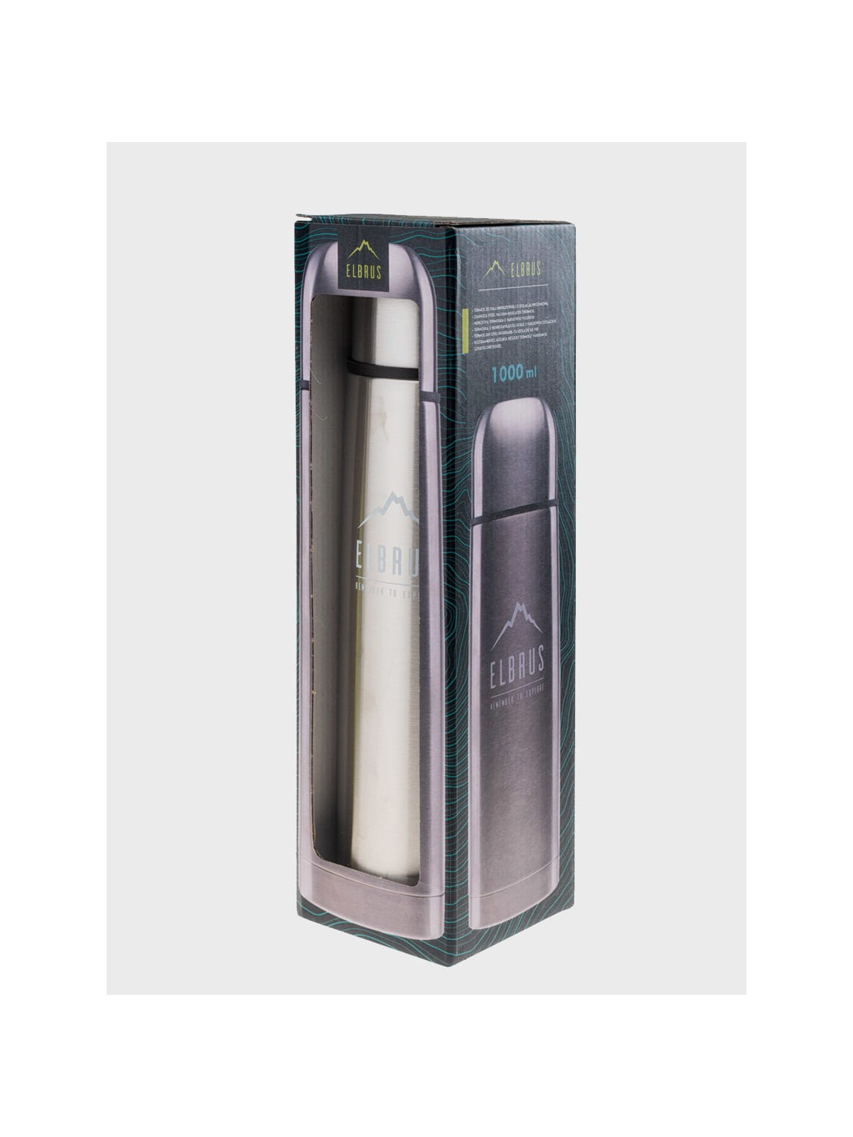 ELBRUS Termos próżniowy garde 1000ML Srebrny
