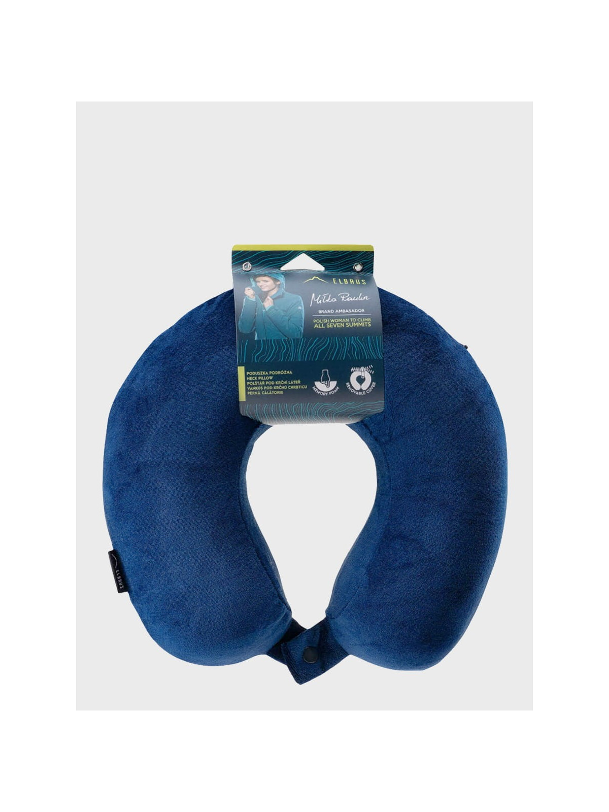 ELBRUS PODUSZKA PODRÓŻNA ZAGŁÓWEK ROGAL KUSE PILLOW NIEBIESKA