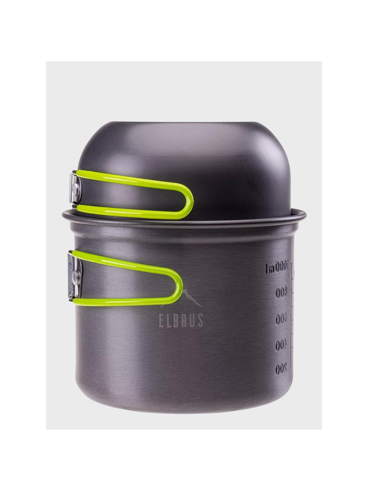ELBRUS Zestaw Naczyń Turystycznych Hike Pro Cook Set Szaro-zielony