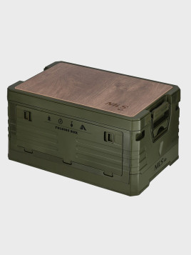 NILS CAMP Skrzynia składana z funkcją stołu 2w1 NCB4002 32l oliwkowa