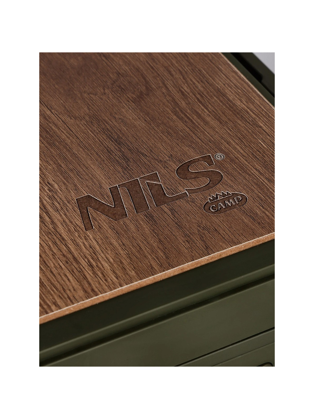 NILS CAMP Skrzynia składana z funkcją stołu 2w1 NCB4002 32l oliwkowa