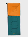 NILS CAMP Śpiwór turystyczny kołdra NC2002 190x75cm 5-15°C zielono-pomarańczowy