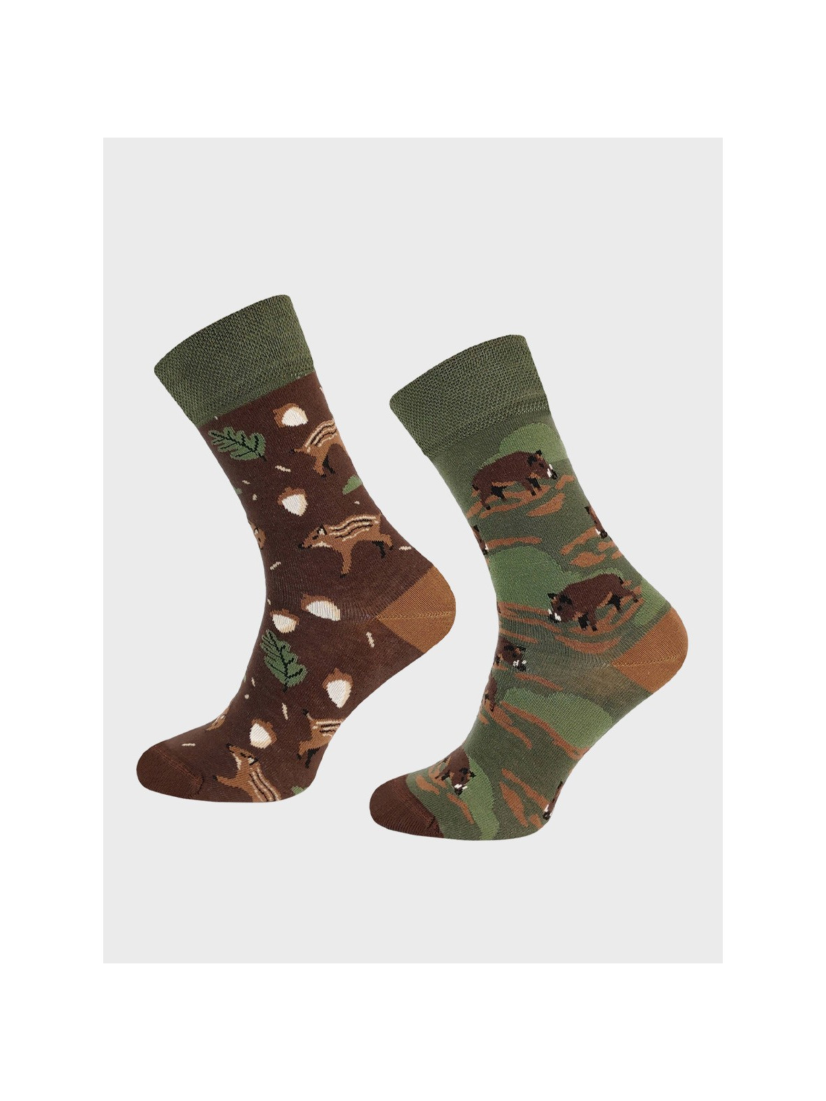 COMODO SKARPETY MĘSKIE DAMSKIE FUNNY SOCKS SM1/85 MOTYW JESIENNY DZIKI 47-50