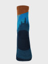 COMODO Skarpety Oddychające Wełniane Turystyczne 70% Wełna Merino Letnie w Góry Denim 43-46