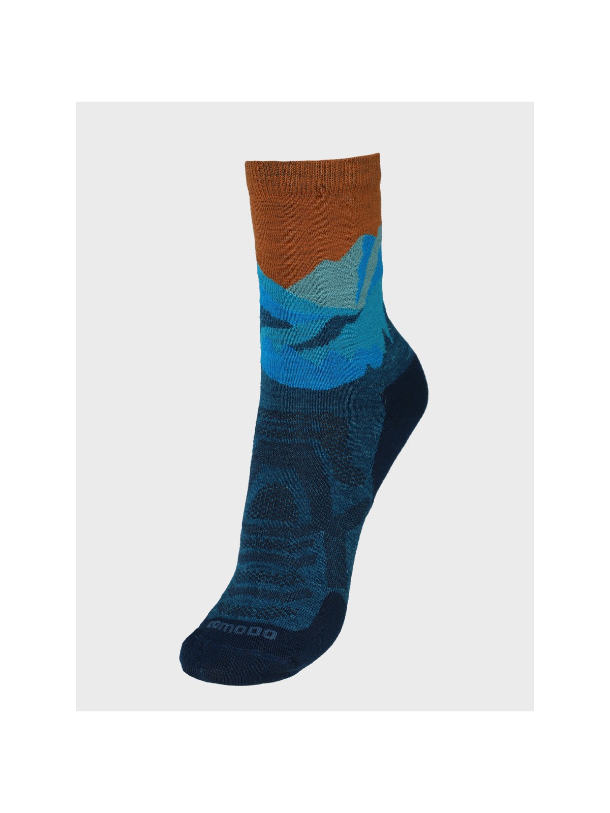 COMODO Skarpety Oddychające Wełniane Turystyczne 70% Wełna Merino Letnie w Góry Denim 43-46