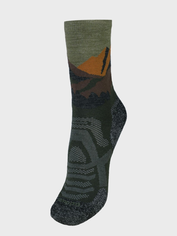 COMODO Skarpety Oddychające Wełniane Turystyczne 70% Wełna Merino Letnie w Góry Khaki 43-46