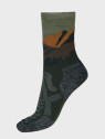 COMODO Skarpety Oddychające Wełniane Turystyczne 70% Wełna Merino Letnie w Góry Khaki 43-46