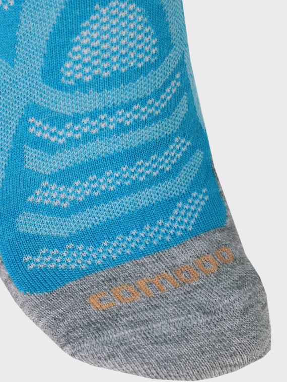 COMODO Skarpety Oddychające Wełniane Turystyczne 70% Wełna Merino Letnie Niebieskie 43-46