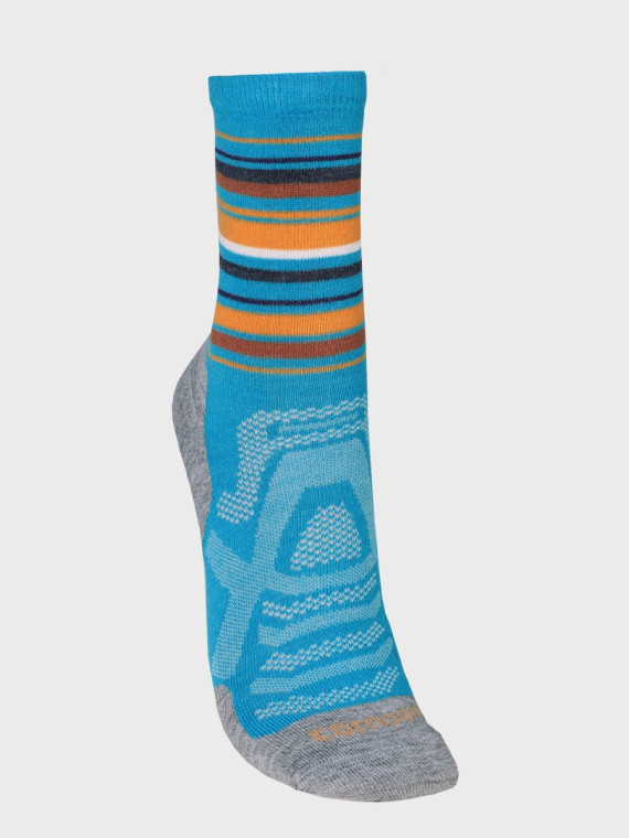 COMODO Skarpety Oddychające Wełniane Turystyczne 70% Wełna Merino Letnie Niebieskie 43-46