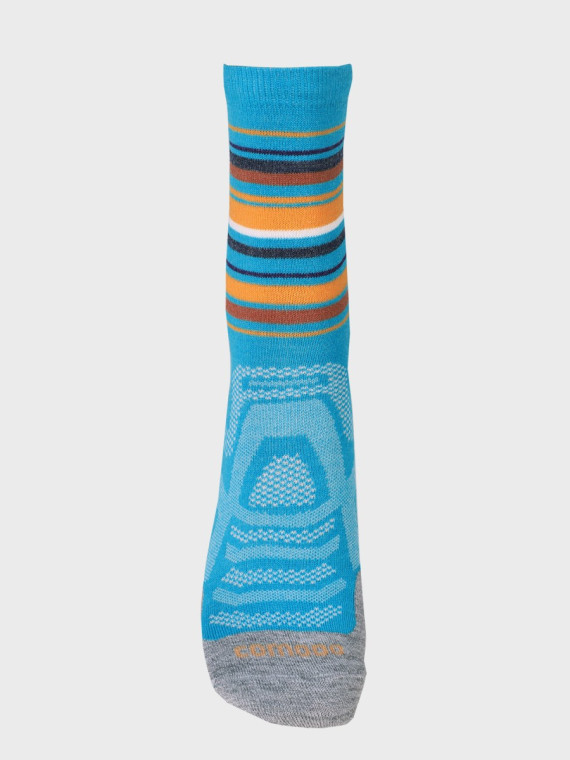 COMODO Skarpety Oddychające Wełniane Turystyczne 70% Wełna Merino Letnie Niebieskie 43-46