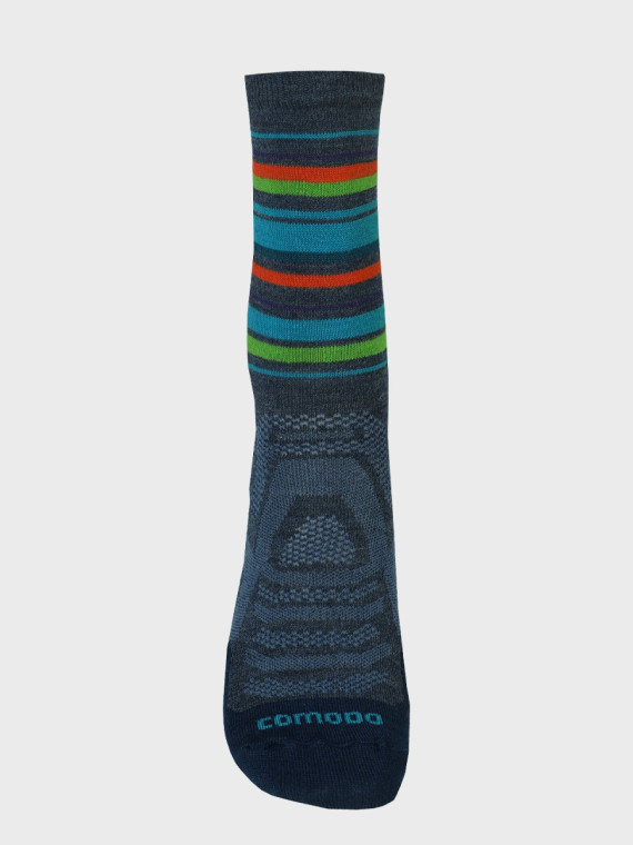 COMODO Skarpety Oddychające Wełniane Turystyczne 70% Wełna Merino Letnie Denim 43-46