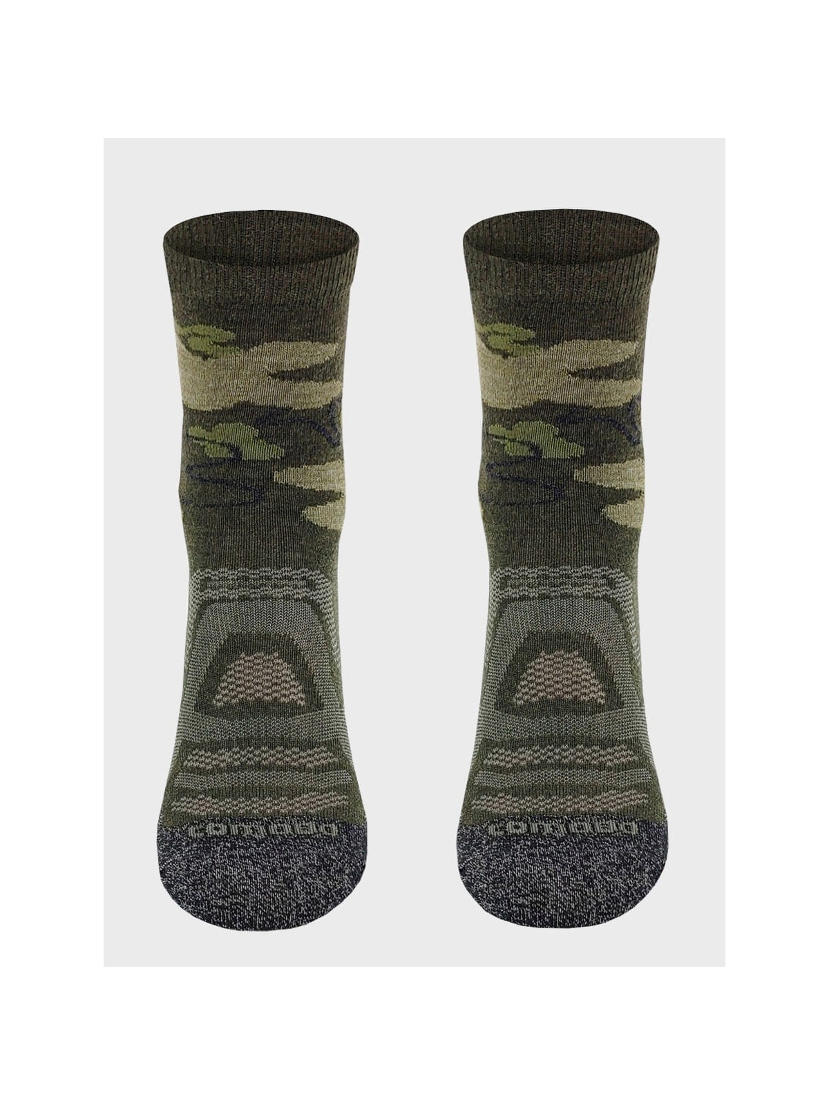 COMODO Skarpety Oddychające Wełniane Turystyczne 70% Wełna Merino Letnie Khaki 35-38
