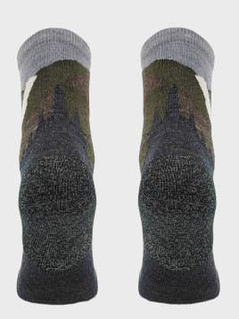 COMODO Skarpety Oddychające Wełniane Turystyczne 70% Wełna Merino Letnie w Góry Szare 43-46