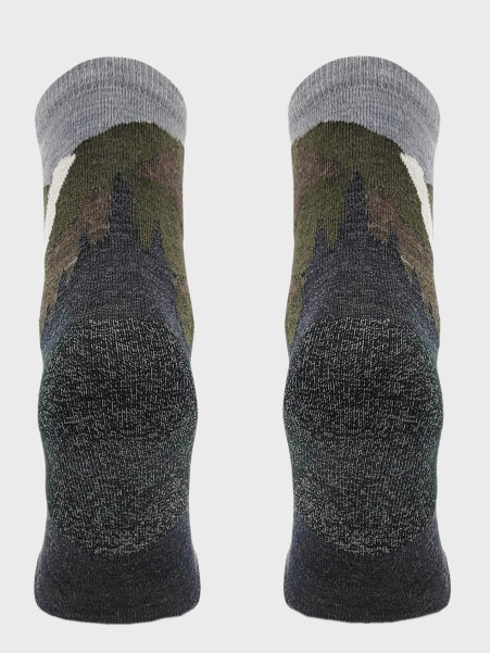 COMODO Skarpety Oddychające Wełniane Turystyczne 70% Wełna Merino Letnie w Góry Szare 43-46