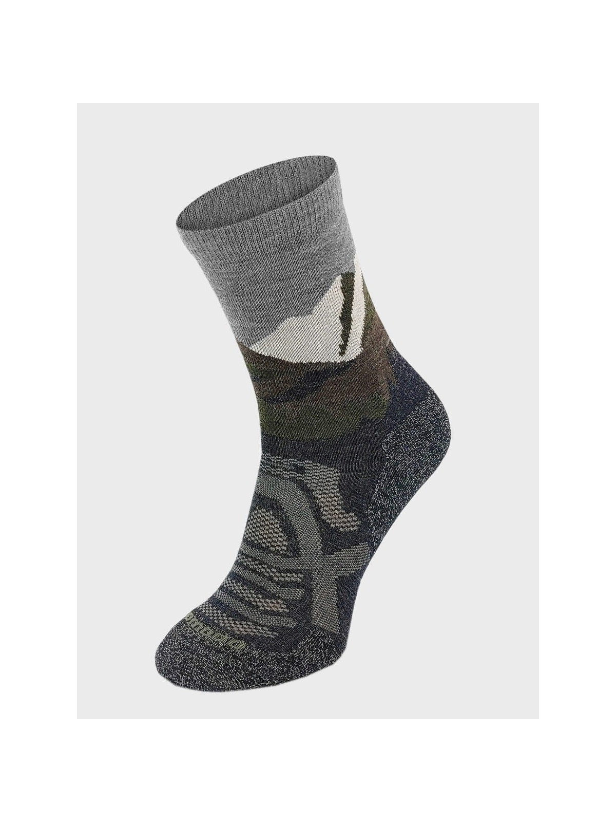 COMODO Skarpety Oddychające Wełniane Turystyczne 70% Wełna Merino Letnie w Góry Szare 43-46
