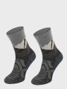 COMODO Skarpety Oddychające Wełniane Turystyczne 70% Wełna Merino Letnie w Góry Szare 43-46