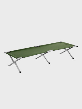 NILS CAMP Łóżko składane polowe 200×60×44cm 120kg NC2756  kanadyjka zielone