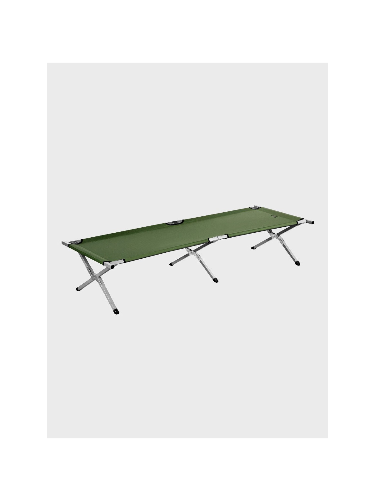 NILS CAMP Łóżko składane polowe 200×60×44cm 120kg NC2756  kanadyjka zielone