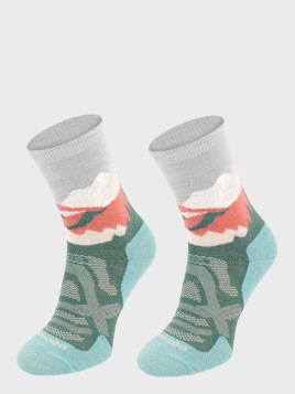 COMODO Skarpety Oddychające Wełniane Turystyczne 70% Wełna Merino Letnie w Góry Miętowe 43-46