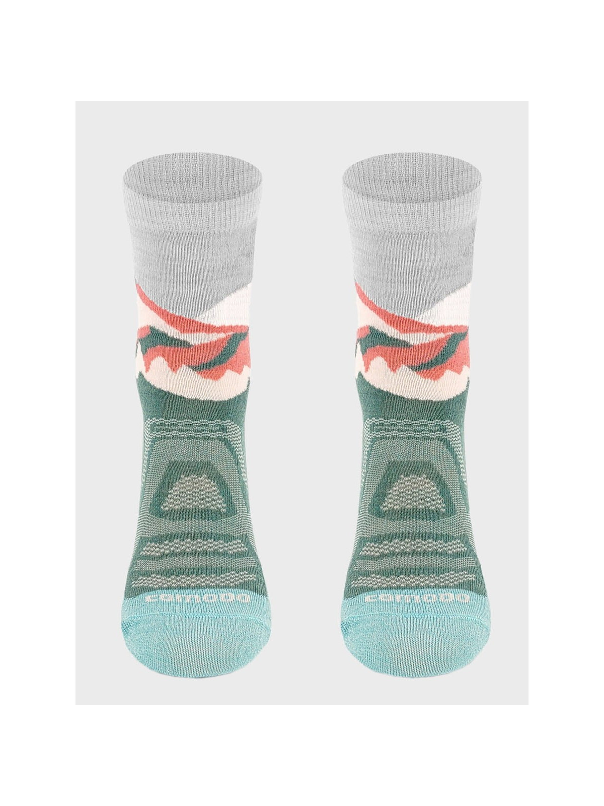 COMODO Skarpety Oddychające Wełniane Turystyczne 70% Wełna Merino Letnie w Góry Miętowe 43-46
