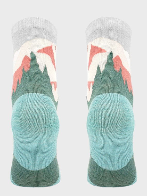 COMODO Skarpety Oddychające Wełniane Turystyczne 70% Wełna Merino Letnie w Góry Miętowe 43-46
