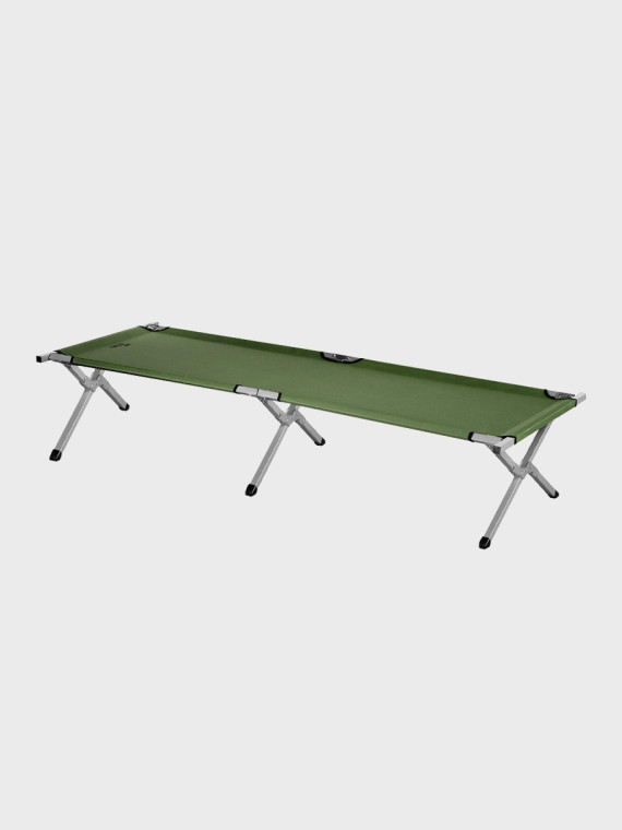 NILS CAMP Łóżko składane polowe 200×60×44cm 120kg NC2756  kanadyjka zielone