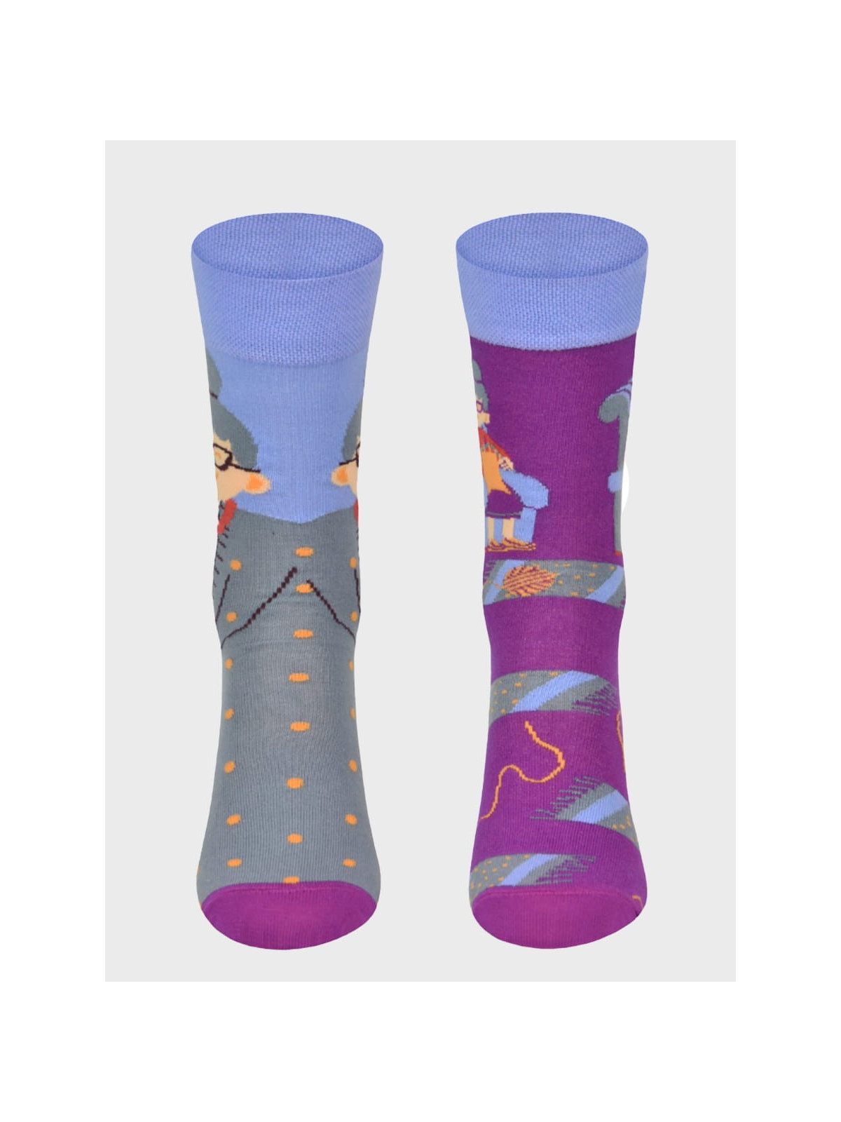 COMODO SKARPETY MĘSKIE DAMSKIE FUNNY SOCKS SM1/72 MOTYW BABCIA 43-46