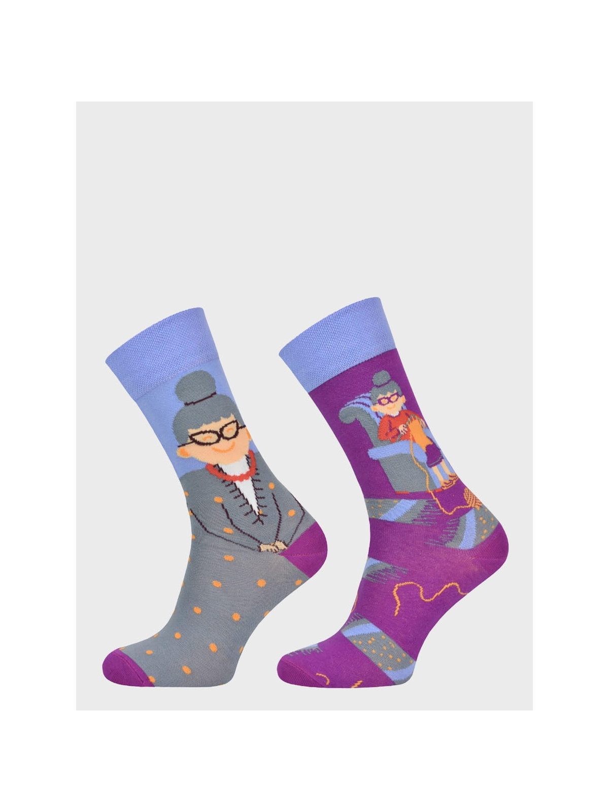 COMODO SKARPETY MĘSKIE DAMSKIE FUNNY SOCKS SM1/72 MOTYW BABCIA 43-46