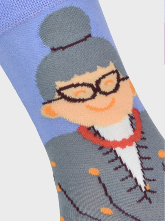 COMODO SKARPETY MĘSKIE DAMSKIE FUNNY SOCKS SM1/72 MOTYW BABCIA 43-46