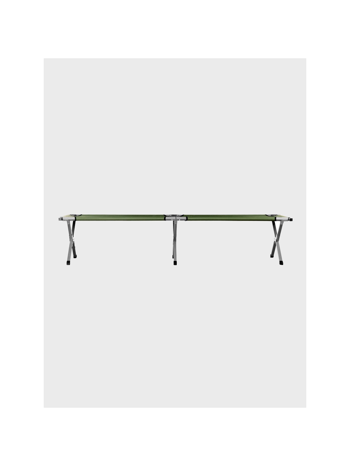 NILS CAMP Łóżko składane polowe 200×60×44cm 120kg NC2756  kanadyjka zielone