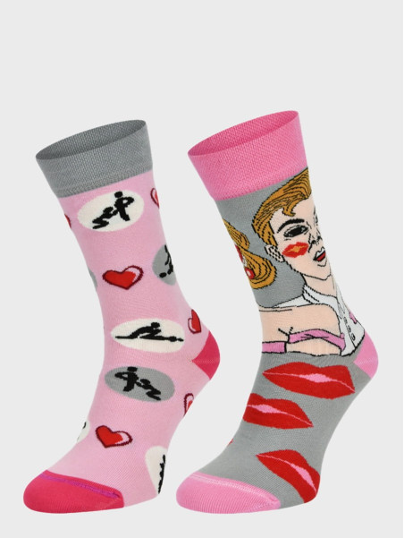 COMODO SKARPETY MĘSKIE DAMSKIE FUNNY SOCKS SM1/71 MOTYW KAMASUTRA 43-46