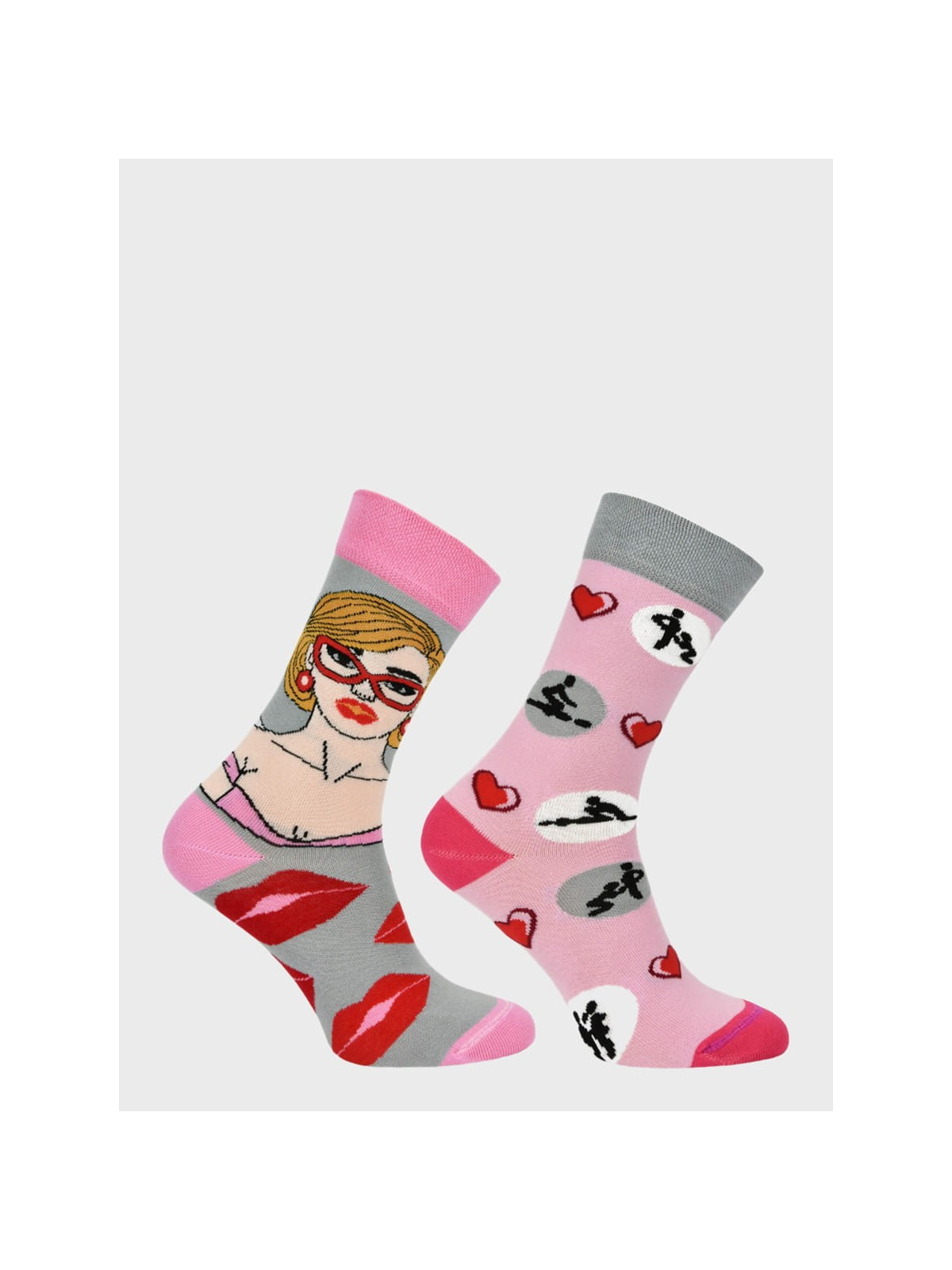 COMODO SKARPETY MĘSKIE DAMSKIE FUNNY SOCKS SM1/71 MOTYW KAMASUTRA 43-46